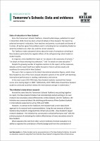 Research note Tomorrows Schools Data and Evidence cover5
